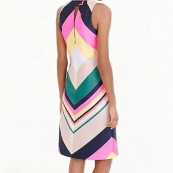 NWT-2-J.Crew Pop-stripe dress